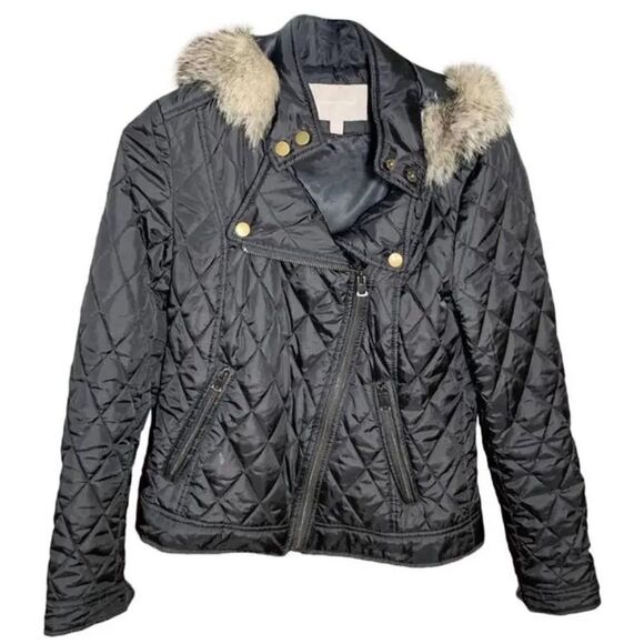 ✨ Banana Republic Hooded Quilted Puffer Jacket - Size Small, Perfect Condition - Picture 1 of 4